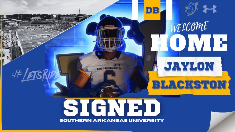 Jaylon_Black6's tweet photo. Blessed to be apart of a new home 💙
#MuleRider🐂💙 https://t.co/Qxej3SXDrJ