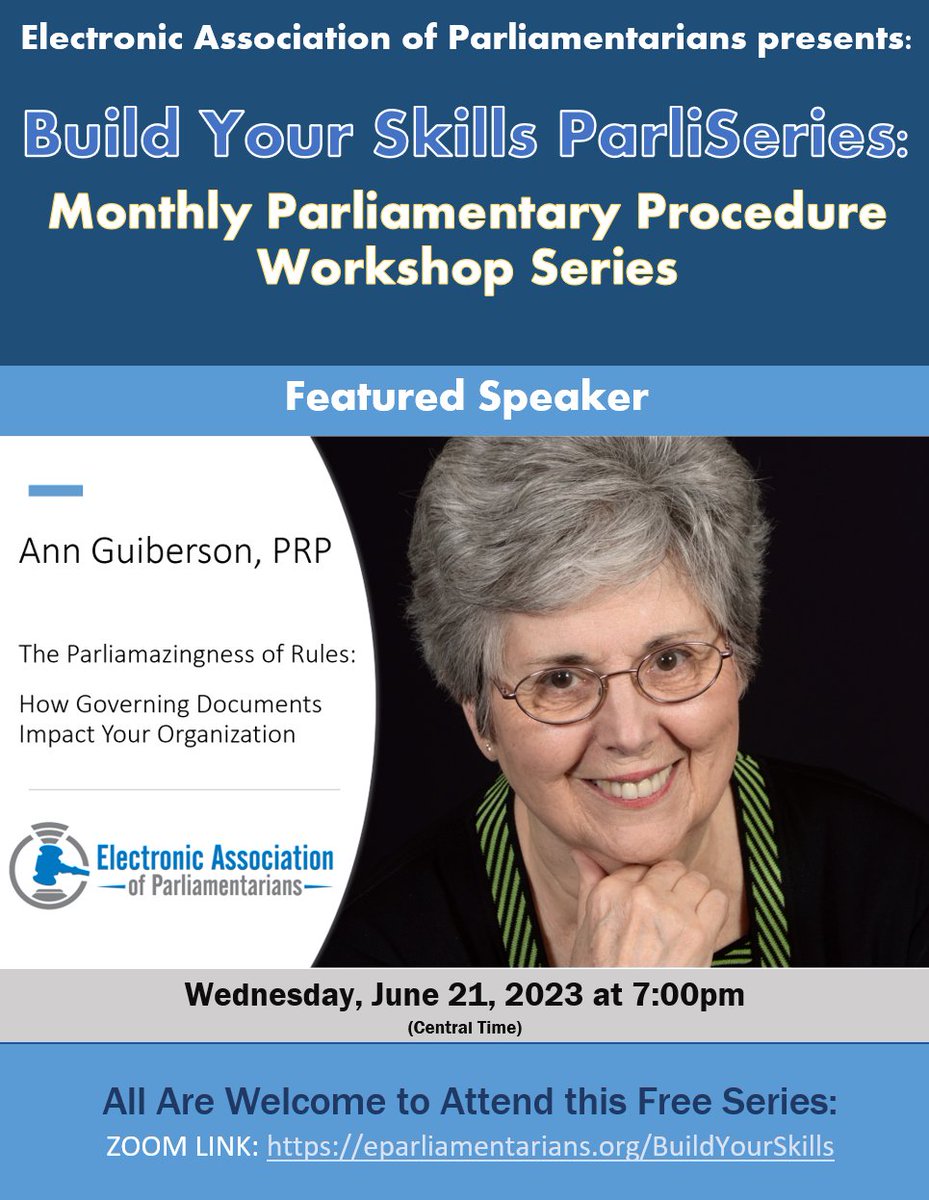 EAPparl's tweet photo. One week until former NAP President Ann Guiberson, PRP, presents for EAP! Don't miss this legend of the profession! https://t.co/8BVZbsoN6l #EAP https://t.co/LuGX0ULXoc