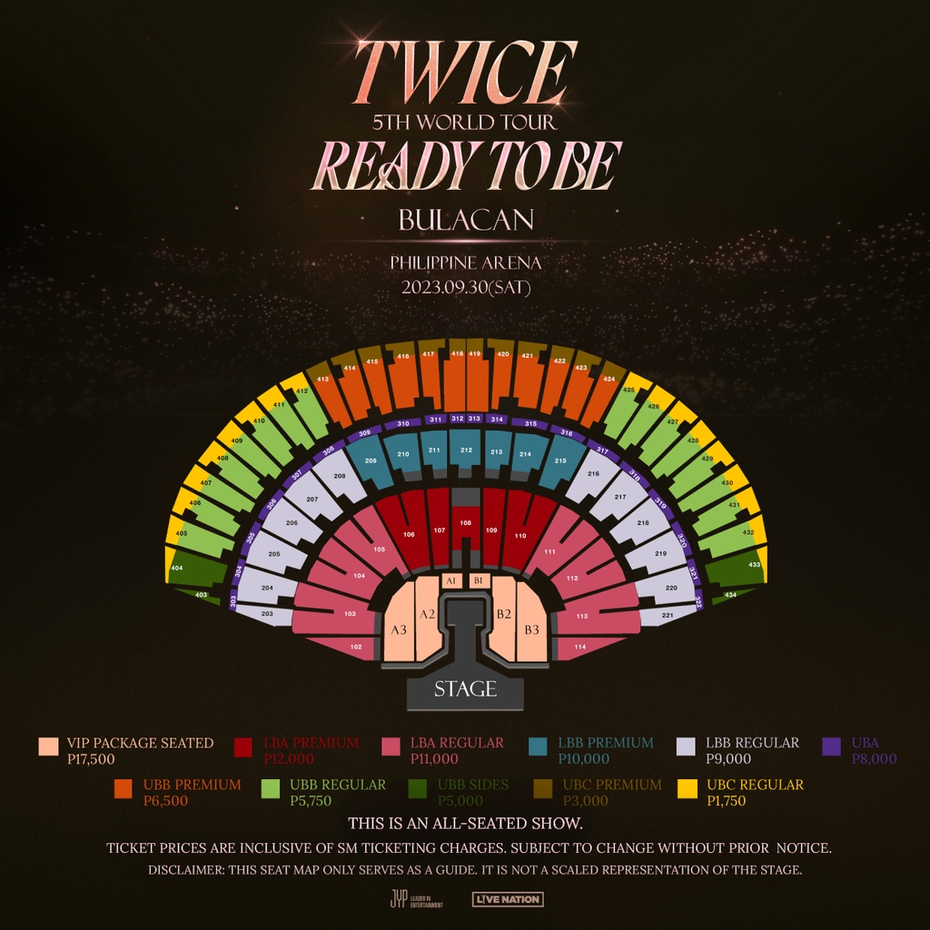 livenationph's tweet image. Get ready for an unforgettable experience - LNPH presale for TWICE 5TH WORLD TOUR 'READY TO BE' in Bulacan starts at 10AM TODAY! 

📆September 30
📍Philippine Arena

#TWICE #트와이스 #READYTOBE #TWICE_5TH_WORLD_TOUR #SMART #VIU #GRABPH #MCDONALDS