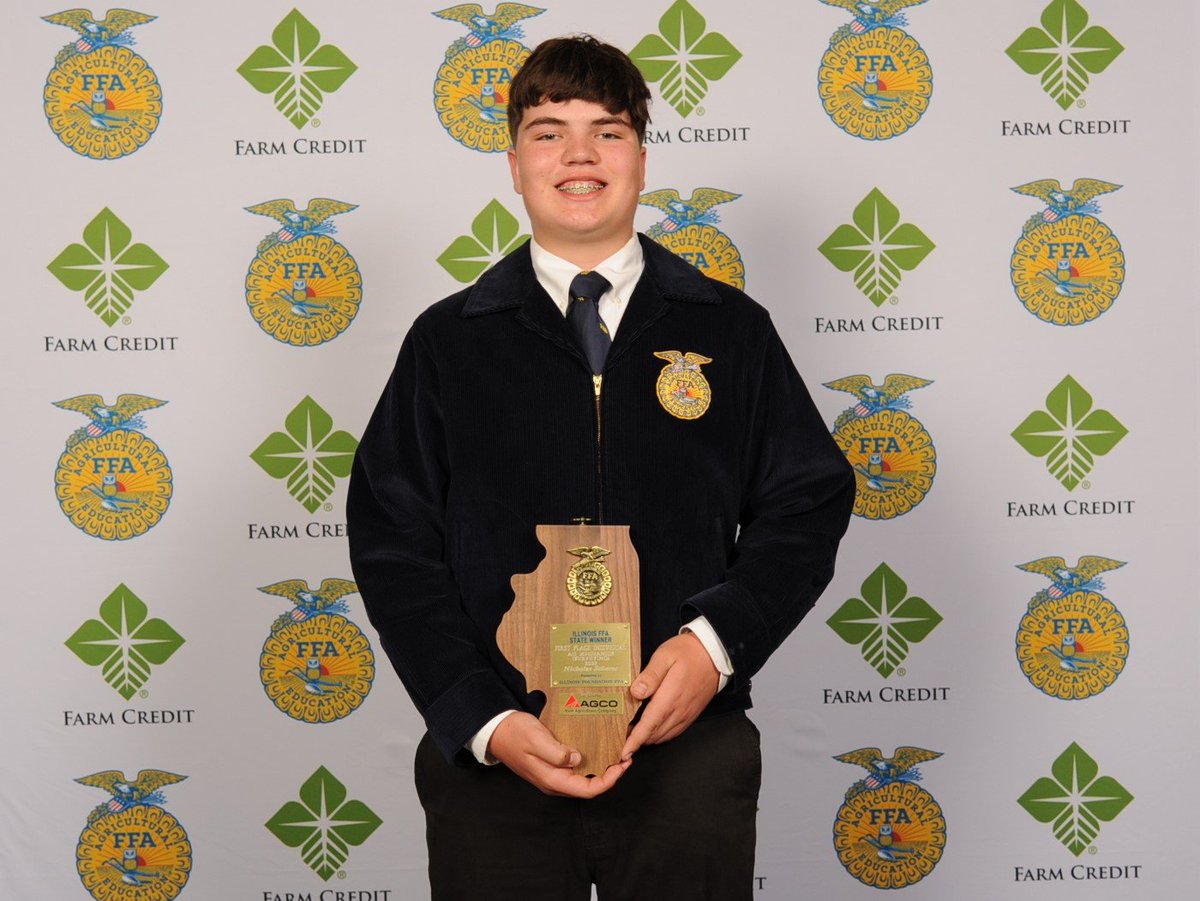 mtzffa's tweet photo. Today at State Convention, Kaitlyn was recognized as the winner in her SAE and went on stage. Then Nick and Kaitlyn, parents, and Mr Walker went to the state awards lunch. After lunch was State Degrees!  (Post those pics when we get them!) @MTZ_HSPrincipal @TRoundcount https://t.co/C8ll45AEKj