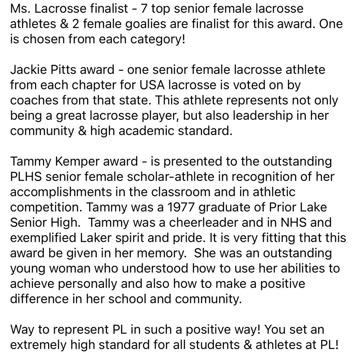 Prior Lake Girls Lacrosse tweet media