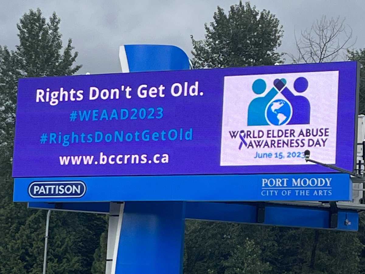 consult_ken's tweet photo. Tomorrow--June 15 is World Elder Abuse Awareness Day (WEAAD) It’s estimated that 7% to 10% of older Canadians are victims of elder abuse. If seniors are in immediate danger, call 9-1-1. #WEAAD2023 @BCCRNS @cnpea @CanAgeSeniors @EAPreventionON @EndElderAbuse @seniorsfirstbc https://t.co/tgHuYMWJnY