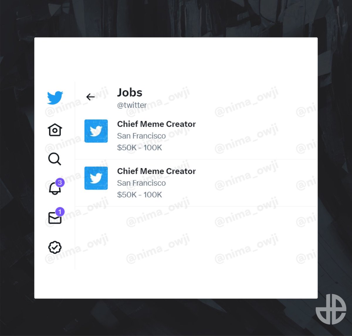Dexerto's tweet photo. Twitter is reportedly working on a jobs feature https://t.co/9kXR8KaSen