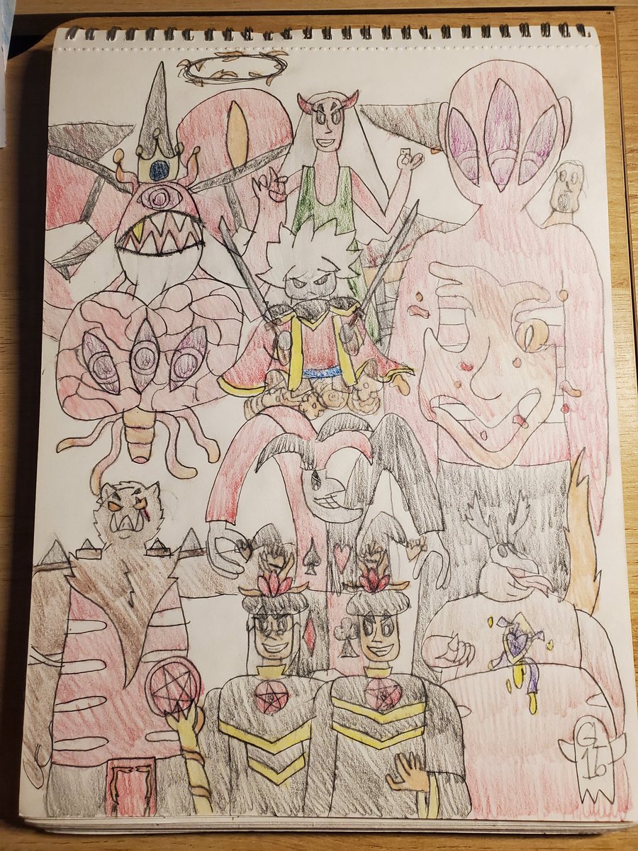 PaiRpg16's tweet photo. Purities and Impurities 2 Bosses ๐ซ๐น
#PAI #PuritiesandImpurities #Art #Artist #Drawing #MyArt #SmallArtist #SmallArtistsofTwitter #Sketchbook #Ghostlad16 #Impurity #VideoGameConcept https://t.co/gsplnmeNVK