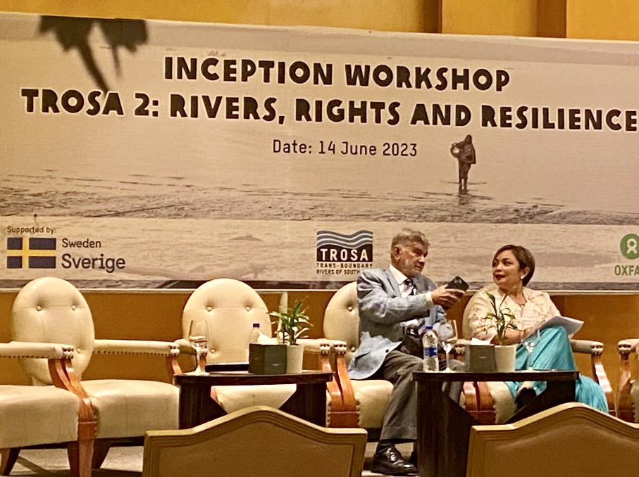 NayokaMartinez's tweet photo. Excellent contributions from stakeholders for implementation of #TROSA2 in 🇧🇩. #Sustainable mgmt &amp; #governance of #transboundary #rivers in South Asia require committed partnerships between government, affected communities &amp; #CSOs. Thanks to Minister of Planning for joining us. https://t.co/3JV7FnQgjx