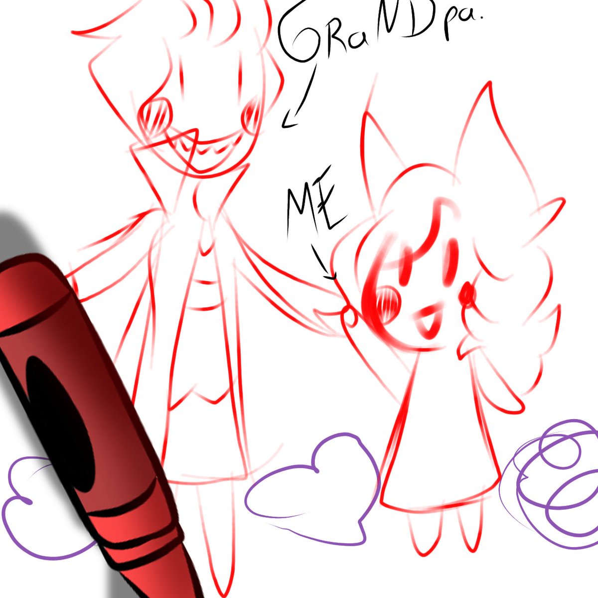 Baby Axel making a little doodle of Lucifer 😅💕 #hazbinhoteloc #CharlieMorningstar #alastor #radiobelle #charlastor #ocdrawing #hazbinhoteloc #drawing #drawingart