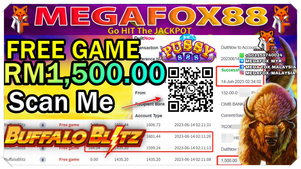 mega_fox88's tweet photo. #BUFALLO BLITZ #MEGAFOX88
MEGAFOX88 COMPANY
𝐒𝐢𝐥𝐚 𝐢𝐧𝐟𝐨 𝐂𝐮𝐬𝐭𝐨𝐦𝐞𝐫 𝐒𝐞𝐫𝐯𝐢𝐜𝐞
��� Telegram : @MEGAFOX_MYR
📲 Whatsapp : +60 11-5974 0024
📲 Whatsapp 2 : +60 11-5974 0019 https://t.co/kj7tQNnvsC