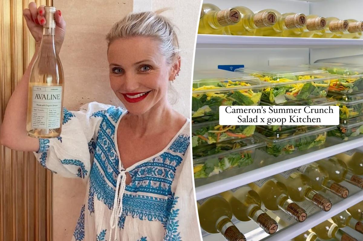 RT @nypost: Cameron Diaz proudly flaunts fridge filled with nothing but salad and white wine https://t.co/M1SCgCcGfB https://t.co/vlEWJ8T9QV