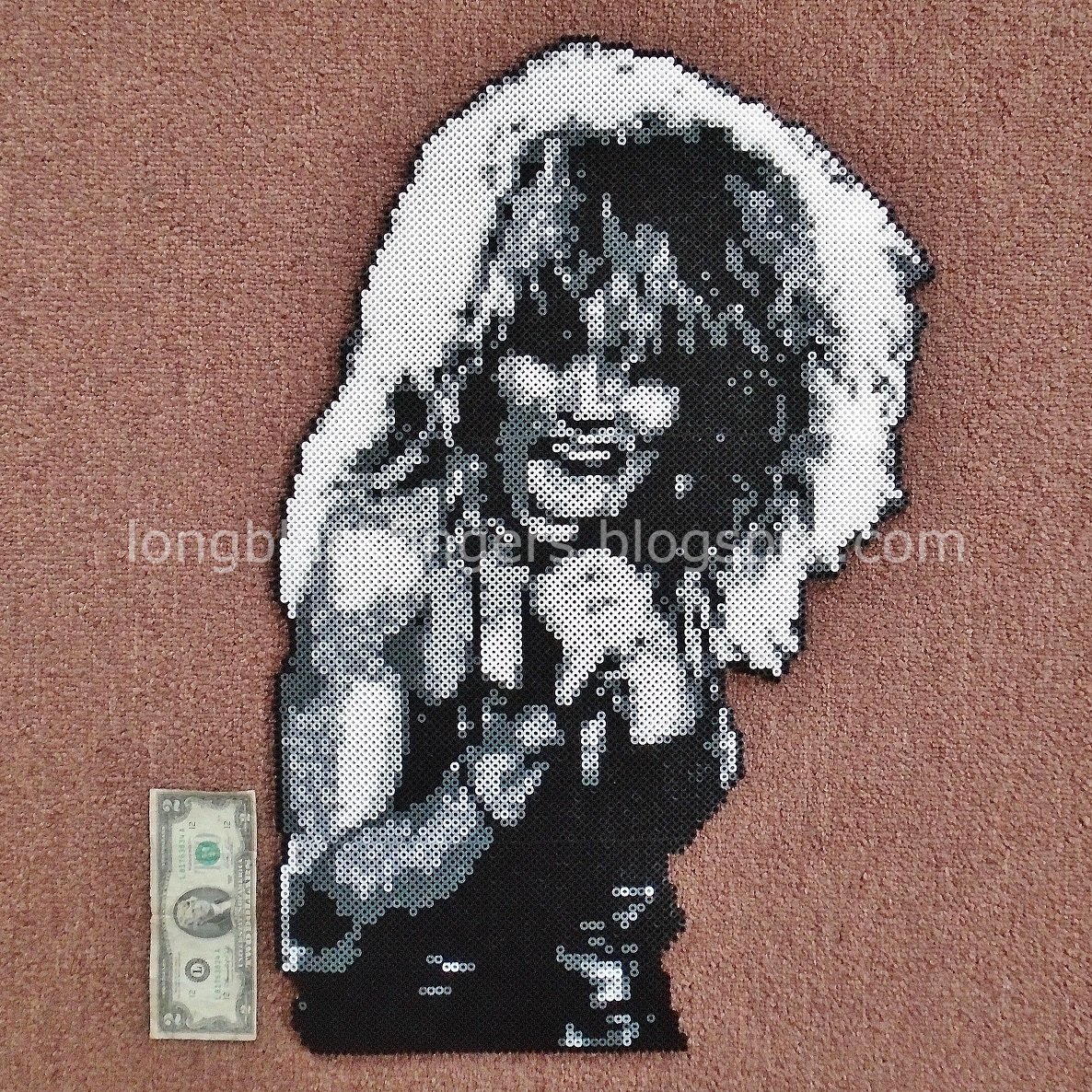 Tina Turner bead design I recently made. #TinaTurner #Perler #PerlerBead #PerlerBeads #TopTierBeads #LongBlackFingers longblackfingers.blogspot.com/2023/06/tina-t…