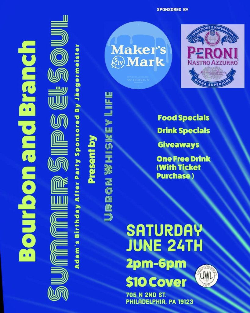 LifeUwl's tweet photo. On 6/24 Fun Day Saturday, it will be sponsored by Maker’s Mark bourbon and Peroni beer. See ya there https://t.co/BbeN05E2Jv
