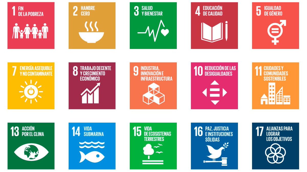 🤓¿Sabes cómo surgen y cuáles son los #objetivosdedesarrollosostenible? En sept 2015, la Asamblea Gral de NN.UU. adoptó la #Agenda2030 que plantea 17 Objetivos con 169 metas de carácter integrado e indivisible que abarcan las esferas económica, social y ambiental. 👇 ¡Comparte!🌎