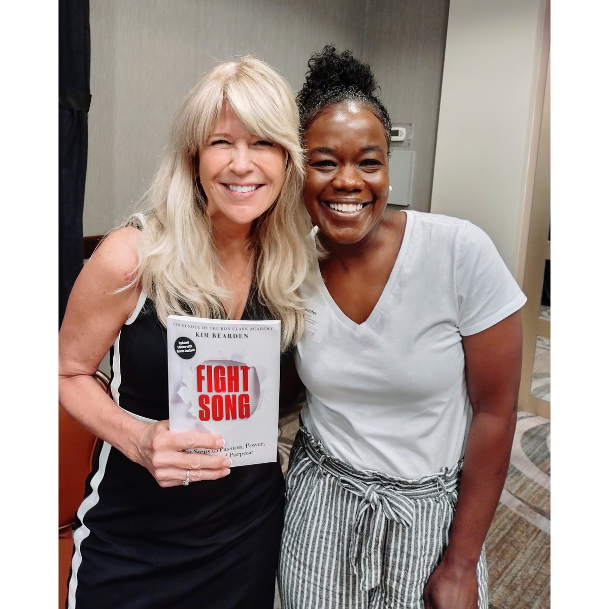 JOnezine's tweet photo. What a Treat it was to have @kimbearden pour into us today at the 2023 Region 4 Inclusive Practices Conference, Houston Tx.!! I can't wait to dig into her book, Fight Song!! So nice to see you again!! 🖤 https://t.co/TP7zz1RJdj