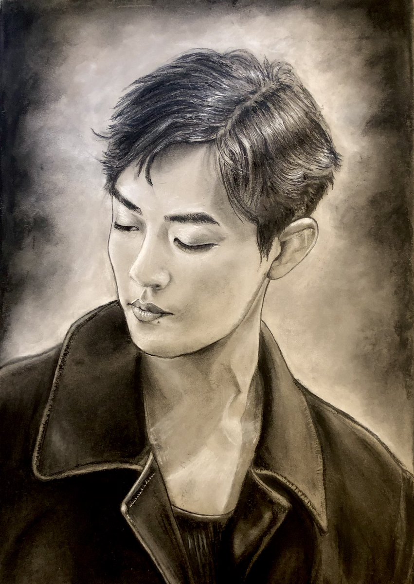 Been awhile since I’ve posted anything b/c life + no inspiration. But my hands are covered in chalk right now + I ❤️it &amp; ❤️him!

#traditionalart #portraitart #chalk