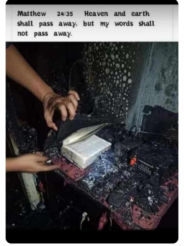 The Bible is the greatest and powerful weapon of #Christain ,,,we fear no one,,Our God take our revenge to #Meiteis for what they did to their childrens,,Praise the Lord,May our God mighty be with us till the end.
@Manipurburning
<a href="/savetribals/">SALIL</a>
<a href="/AmitShah/">Amit Shah</a> 
<a href="/airnewsalerts/">All India Radio News</a>