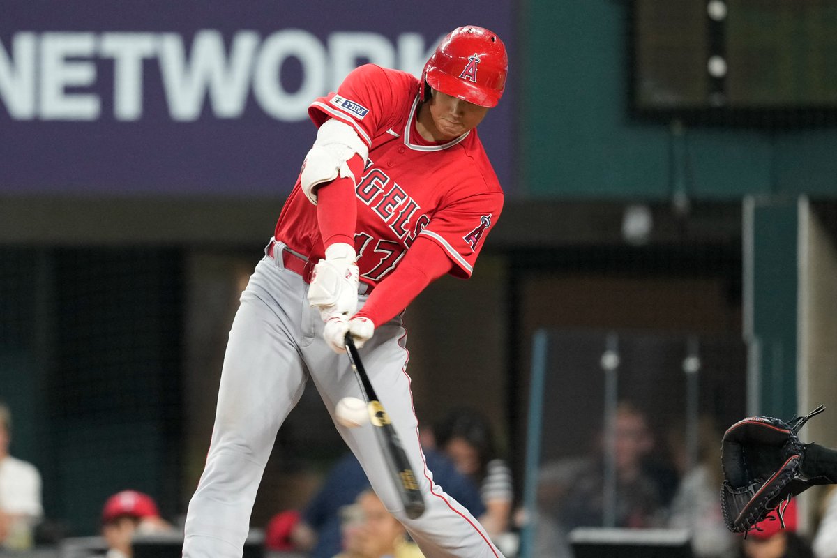 4回に左前打を放った #エンゼルス #大谷翔平 選手🚀🚀 写真：ロイター