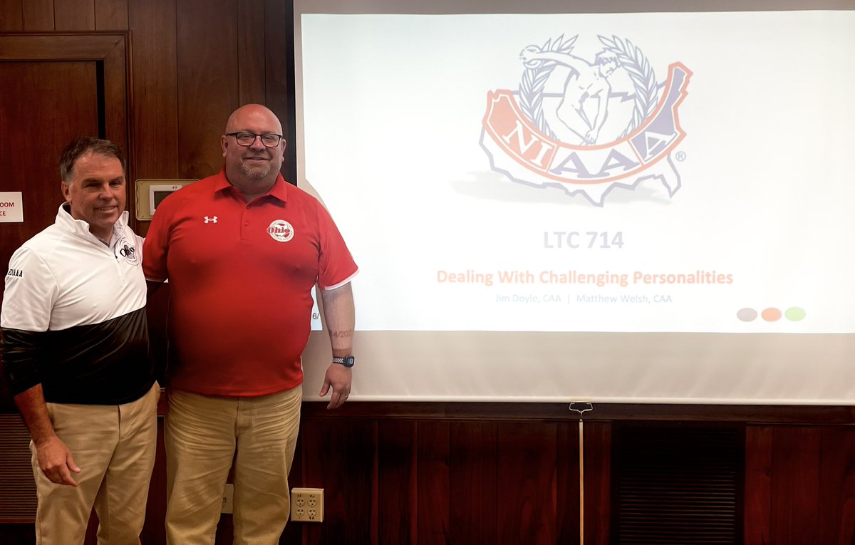 Great working with <a href="/MatthewWelshAD/">Matthew Welsh, CMAA</a> today at the <a href="/ohioiaaa/">OIAAA</a> Summer Institute! Terrific group! <a href="/NIAAA9100/">NIAAA</a>