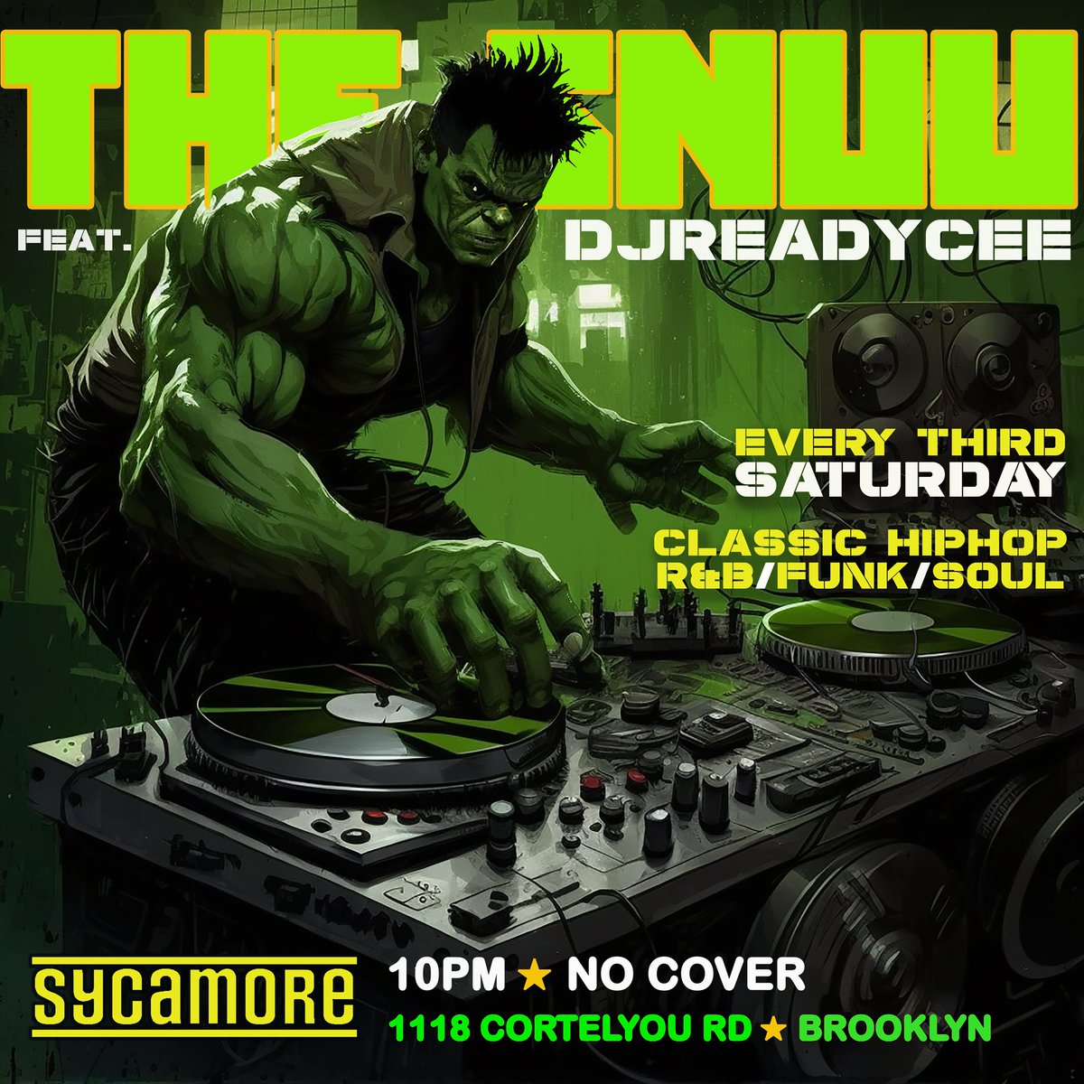 ⭐️ THIS SATURDAY ● JUNE 17TH! ⭐️

💥THE SNUU💥 returns with <a href="/djreadycee/">djreadycee</a> on the 1-2s 

Every 3rd Saturday of the month.

10pm | No Cover

<a href="/sycamorebklyn/">Sycamore Brooklyn</a> | 1118 Cortelyou Rd. | Brooklyn,  NYC

#sycamorebklyn #sycdjz #djreadycee #djsnuu #THESNUU #Brooklyn #djparty
