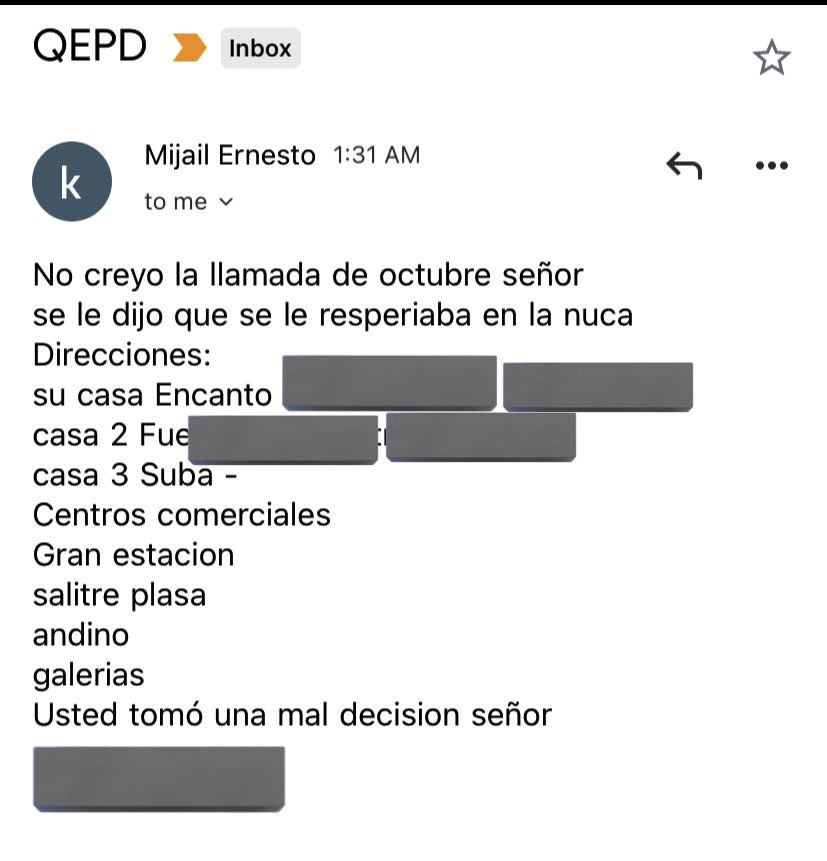 A_CelisR's tweet photo. Desde hace tres semanas he recibido amenazas a mi correo electrónico y por redes sociales, nuevamente. El hostigamiento ha sido una constante y el punto de quiebre ha sido la intromisión en el plano personal y familiar ¿qué pretenden? ¿Qué buscan? https://t.co/cgSsNfoXtq