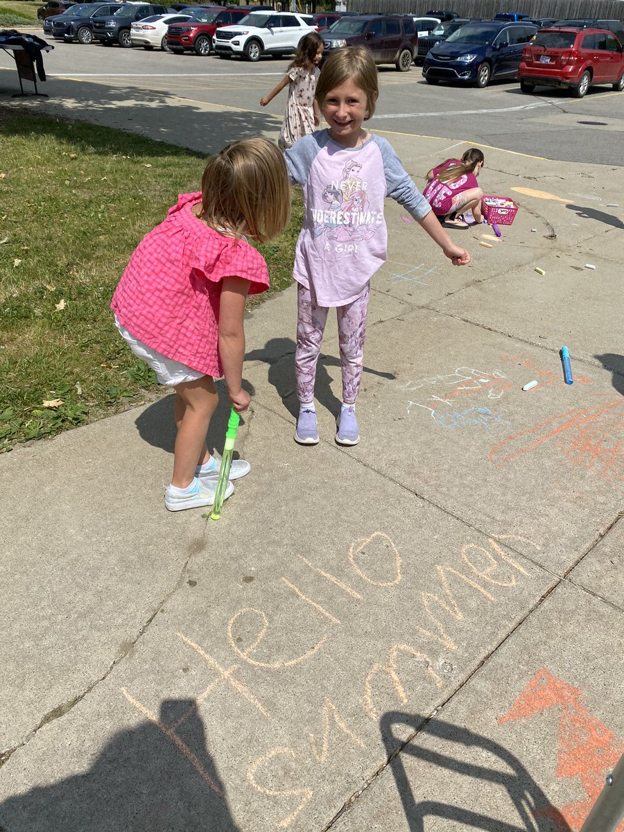 Bubbles and Chalk Day! 🫧💙😎