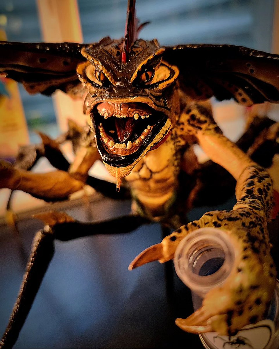 Windbreaker1313's tweet photo. My new prized toy possession!! The Spider Gremlin from #Gremlins2!! This thing is freaking huge!!
#stripe #gremlins #spoder @NECA_TOYS #toyphotography #nerd https://t.co/VF9n6D5OK3