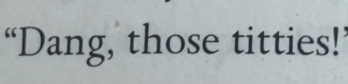 Best line from a book.