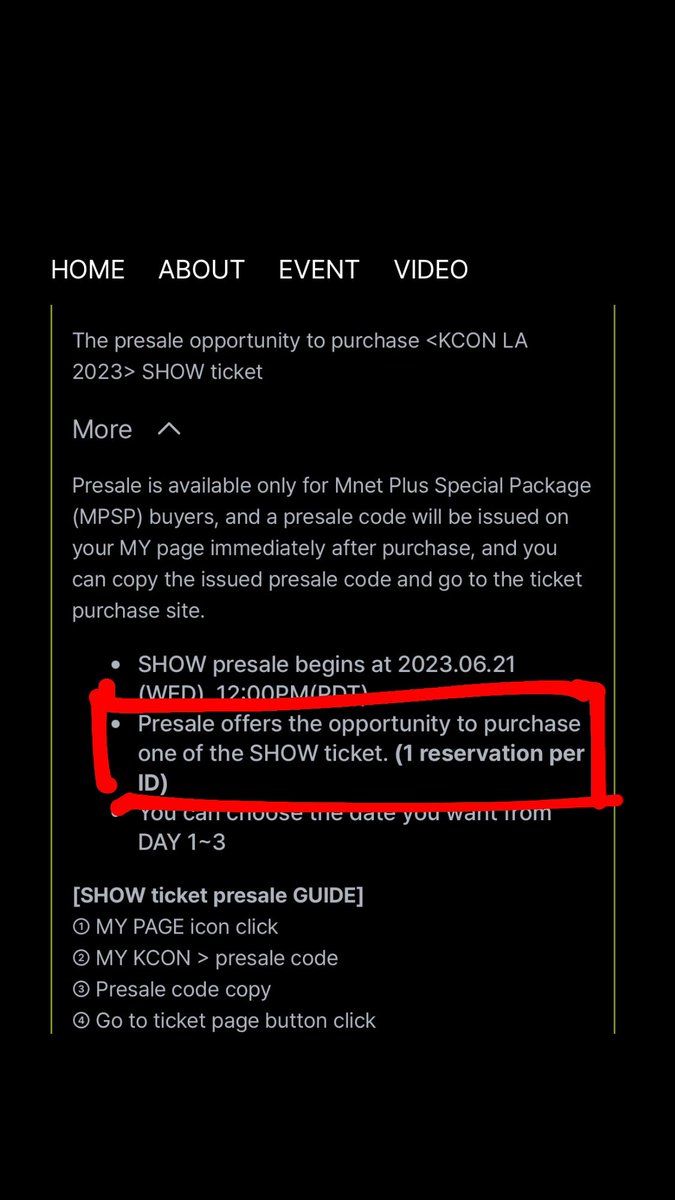 oreojoong's tweet photo. Did I just pay $55 on the mnet special package only for it to allow 1 ticket per presale code and ONE DATE??!😃 https://t.co/NgeoxfrhhC