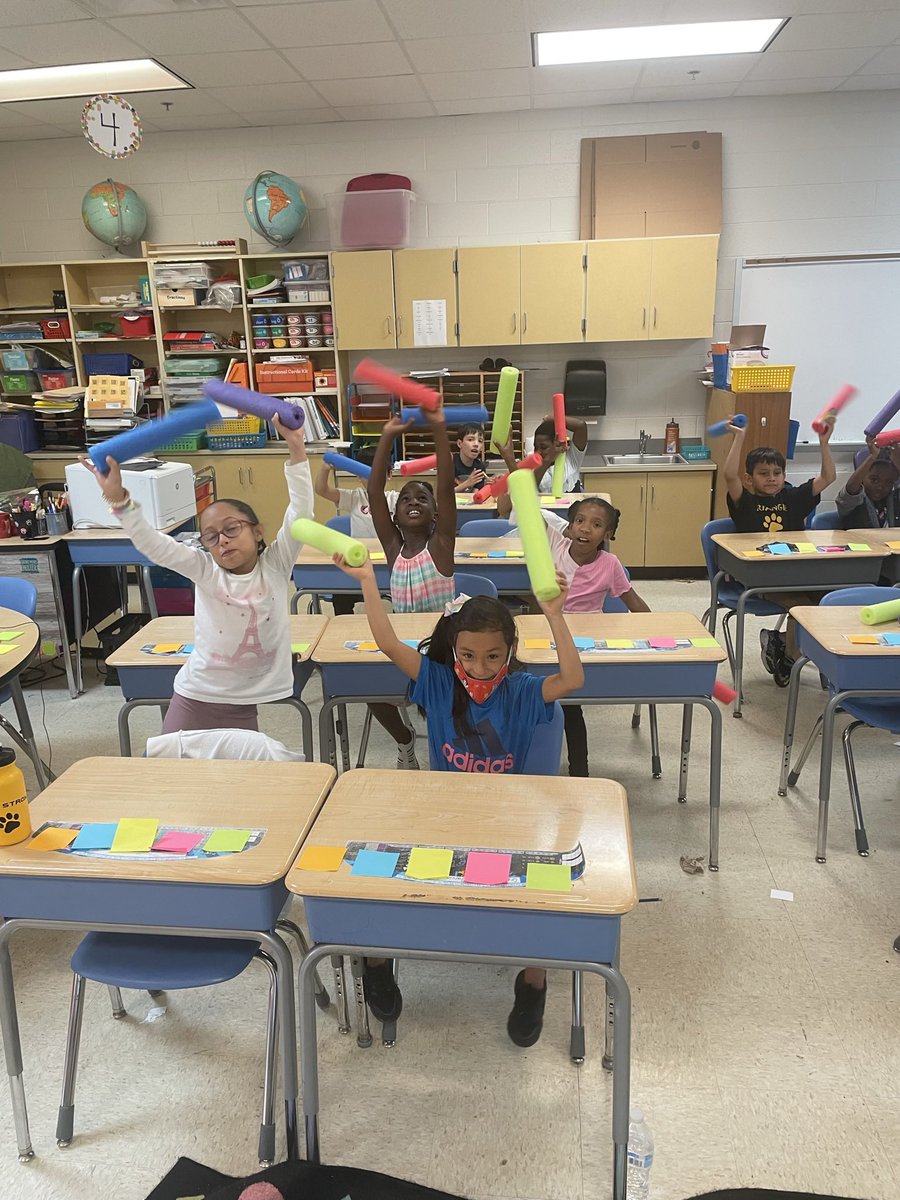 Mason2nd's tweet photo. Last week of school fun! Rockband drums on our desks! https://t.co/cJfeFJh2bc