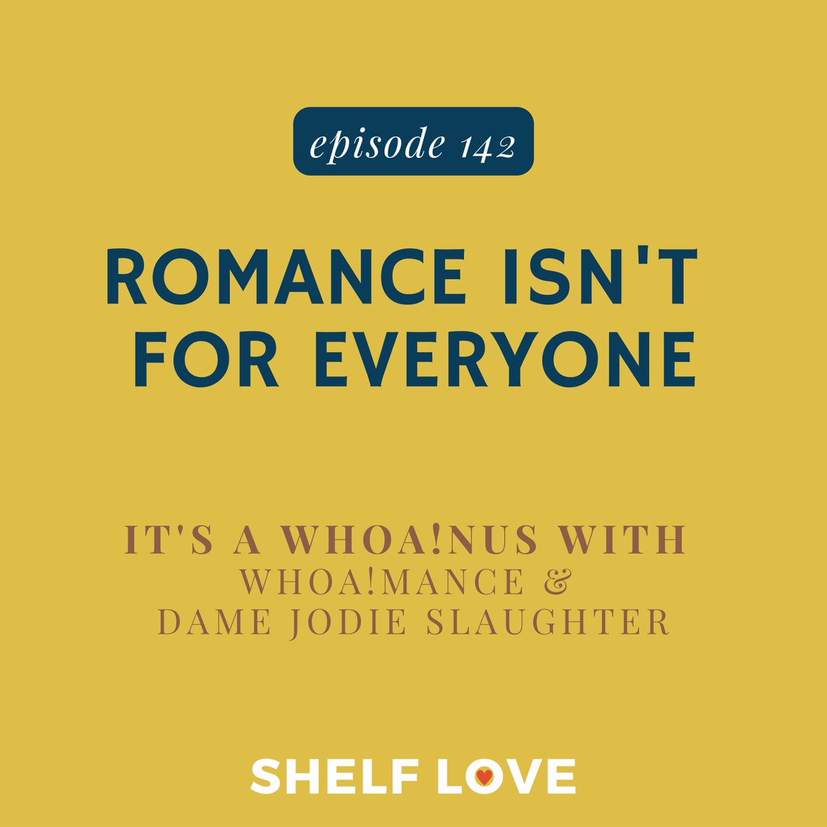 ShelfLovePod's tweet photo. You'll either love this episode or hate it, and that's exactly how we want it. 

Releasing in just a few hours: have you subscribed to Shelf Love AND @mance_whoa and your fave podcast app? https://t.co/VmAANaI7A7