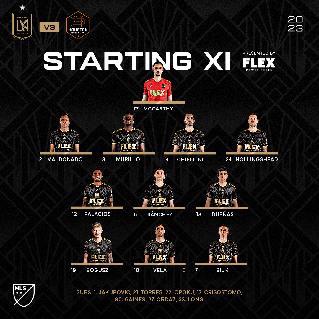 LAFC on Twitter: "The #LAFC Starting XI vs. @HoustonDynamo. Tonight's