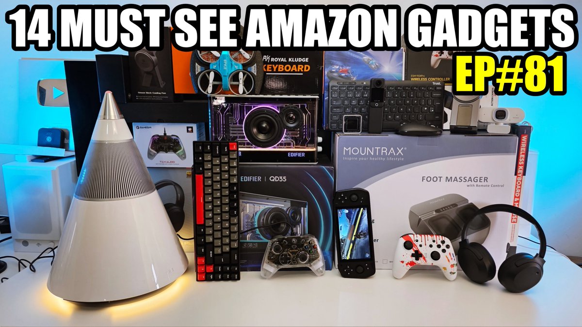 ChigzTechReview's tweet photo. NEW VIDEO:  14 Must See Smart Gadgets on Amazon (EP#81) 
▶️ https://t.co/gJM66tQvE6

---
@DockcaseGlobal @Edifier_Global @Mountrax_Page @trettitre_sound @TrustGaming @powkiddybr @Nuroum1 @SJCAM_Official @mygamesir @EasySMX_Gaming @RKludge @binbok_official https://t.co/2avWwPjj9B