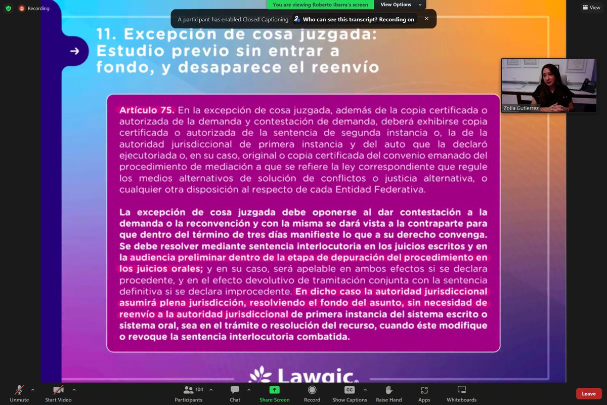 LgrrAbogados's tweet photo. Nuestra socia @zoilagtez participa como expositora en el curso sobre el Código Nacional de Procedimientos Civiles y Familiares”. 🎓

Evento organizado por Academia Lawgic.

#DerechoProcesal https://t.co/7HEBJEOSeg