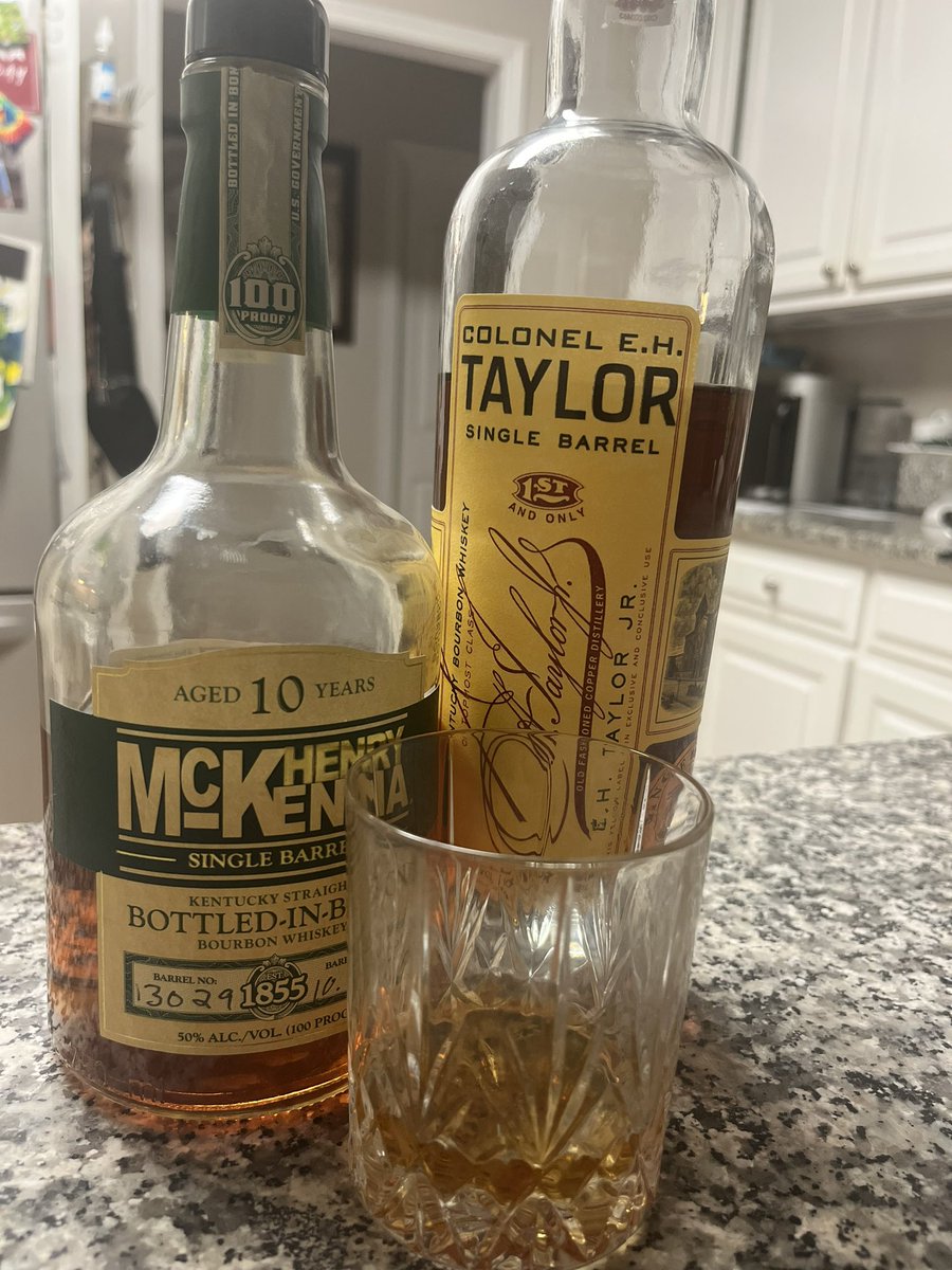 Happy #NationalBourbonDay friends!  Celebrating Colonel EH Taylor with his namesake brand and another Bottled in Bond as well! @GamecockBourbon