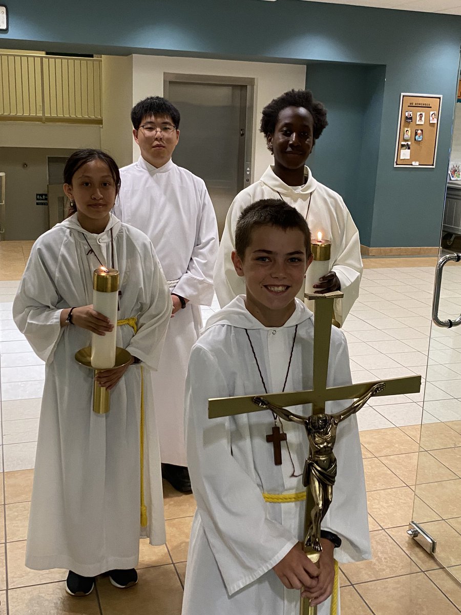 SVDP_CCSD's tweet photo. Today, we celebrate our year end mass at St Luke’s parish with Father Adrian.  We recognize some of our students that have received the Sacraments of Holy Eucharist, Reconciliation, and Confirmation.  We even had one staff to receive the Sacrament of Marriage this year. https://t.co/ONiB3j0rEC