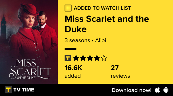 MrnMrsQueen's tweet photo. I've just started following Miss Scarlet and the Duke https://t.co/lhECm4XuKN #tvtime https://t.co/MmSGyaGhBZ