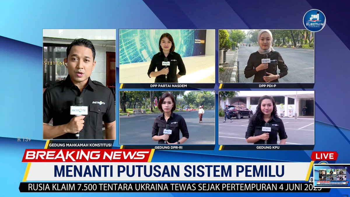 Metro_TV's tweet photo. Polda Metro Jaya menyiapkan sekitar 200-300 personil untuk lakukan pengamanan diluar maupun di dalam ruang pembacaan gedung MK (@officialMKRI).

Streaming: https://t.co/63AAtGLs2g

#MK #Sidang #Putusan #Sistem #Proporsional #Terbuka #Tertutup #Pemilu2024 https://t.co/K6MGcRDoAH