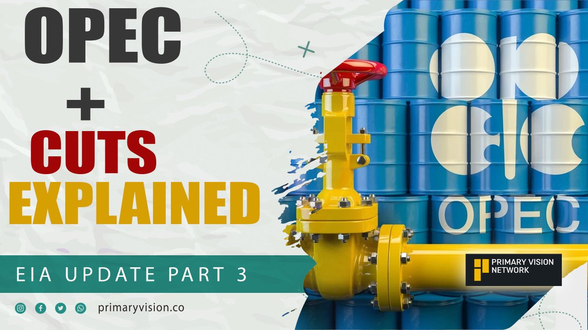 PrimaryVision's tweet photo. Breaking Down the OPEC+ "Cuts" and What They Mean - Part 3 with @markfny
https://t.co/TcawmXuTEO
#OPECcuts #OilSupplyExpectations #TravelDemand #OilMarketStabilization #BrentCrudePrice
#OilSupplyReport #CrudeOilExports https://t.co/oFzwaeiX6h