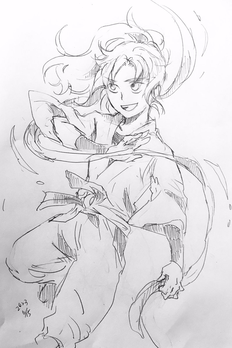 昨日前のジャンルのイラスト見かけたから思わず
今描いたらこんな感じ…ひゃー何年振りかに描いたわ下手になってる😭
それと当時描き上げることが出来なかったラフ 頑張ってたなぁ… 