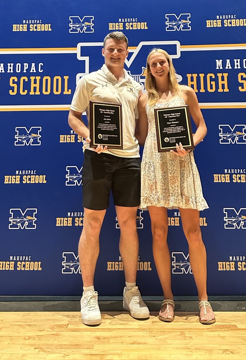 Great night honoring our senior athletes!!! This was a special class who will be missed!!! Big congrats to <a href="/joeykoch22/">Joey Koch</a> &amp; <a href="/PiperKlammer/">Piper Klammer</a> on winning the All American Male &amp; Female Award!!