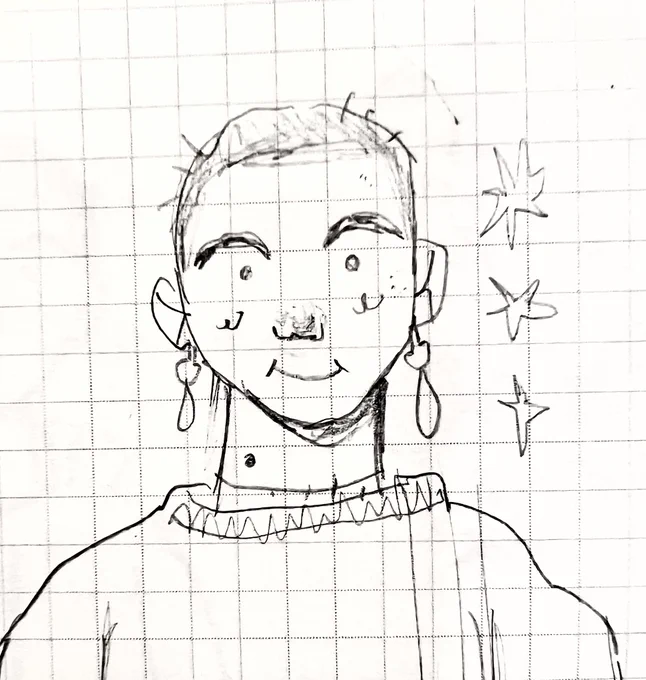 me doodles cuz i'm bald