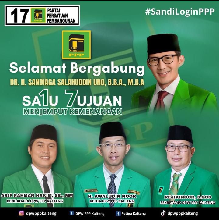 Syntameln's tweet photo. Sandi menambahkan keputusannya bergabung ke Partai Persatuan Pembangunan telah melalui pertimbangan matang dalam tujuh bulan terakhir #SandiLoginPPP https://t.co/n3LgVZ1zqP https://t.co/HK3Uvfs2HP