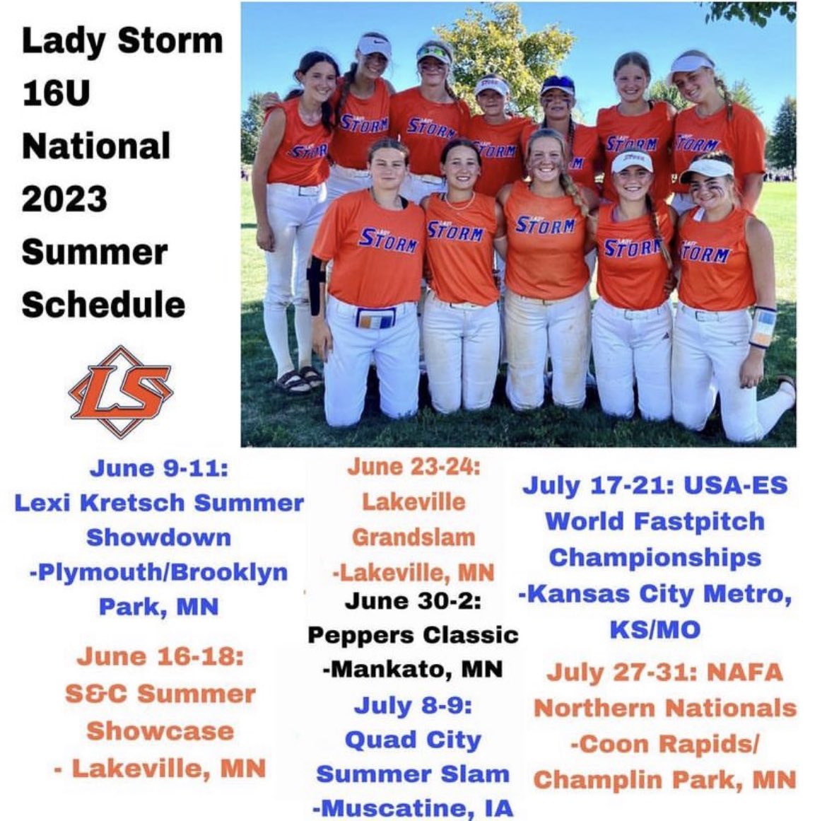 2023 summer schedule!!