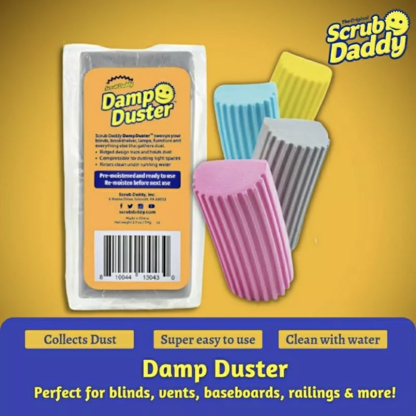 Scrub Daddy Damp Duster - Yellow