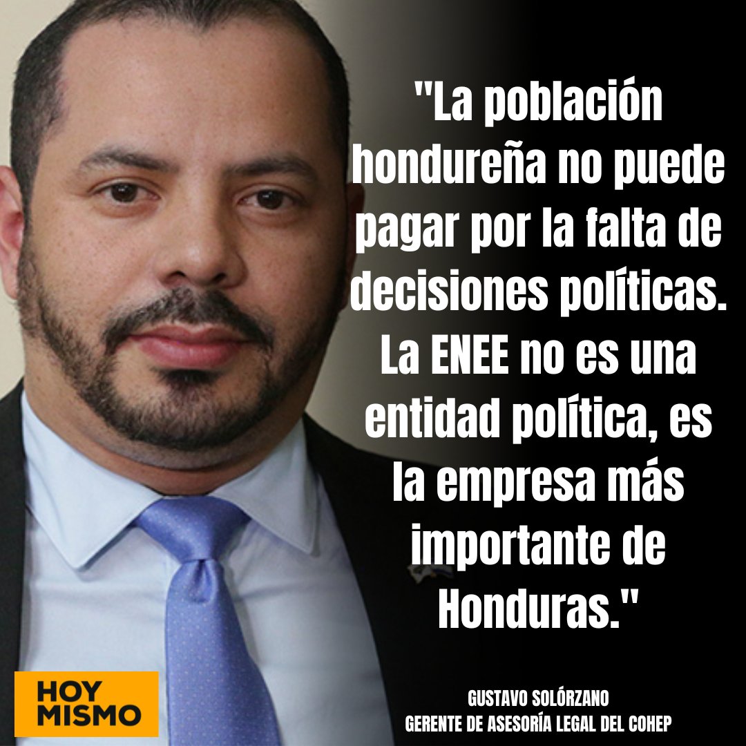 🚨Declaraciones del asesor legal del @COHEPHonduras, Gustavo Solorzano en #HoyMismo.