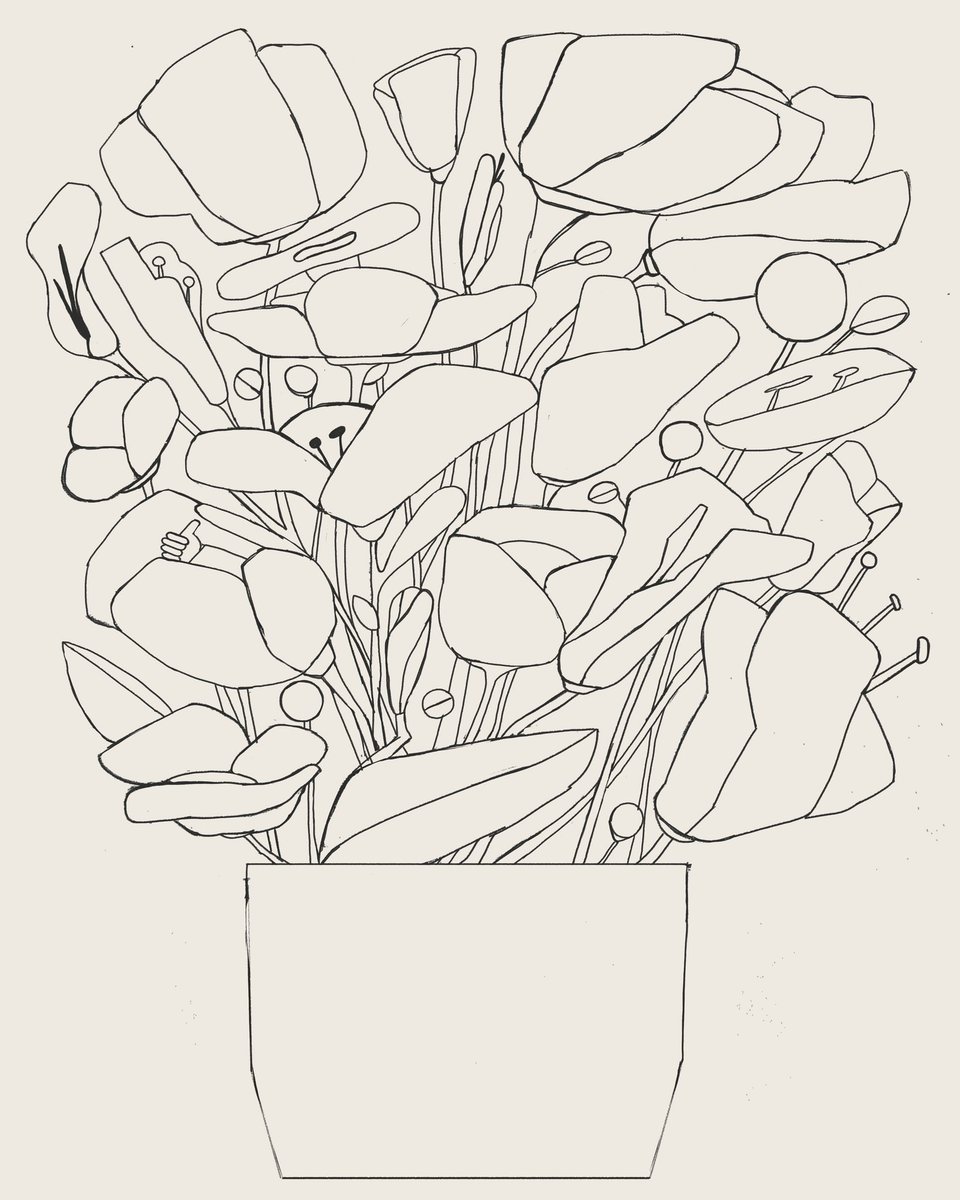 I’m working on a series of works based on flowers and plants and nature stuff. That’s the vibe 🌱