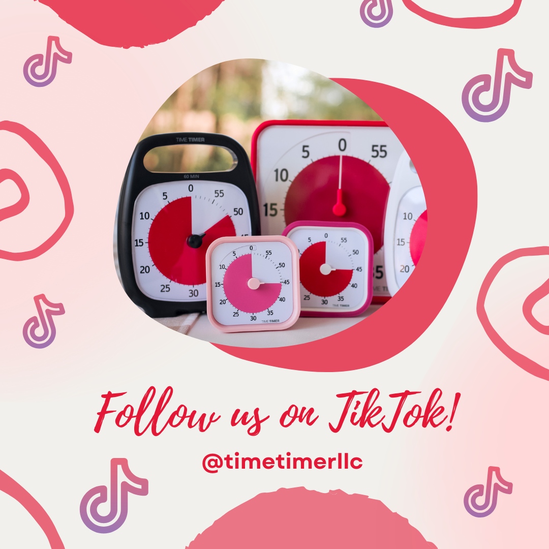 TimeTimer's tweet photo. If you're a #TikTok user, make sure you're following us! We'll share more time management tidbits and all things #TimeTimer. Thanks for your support! ❤️ https://t.co/0RVtdhWh4G