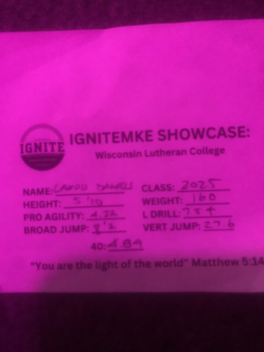 First camp results