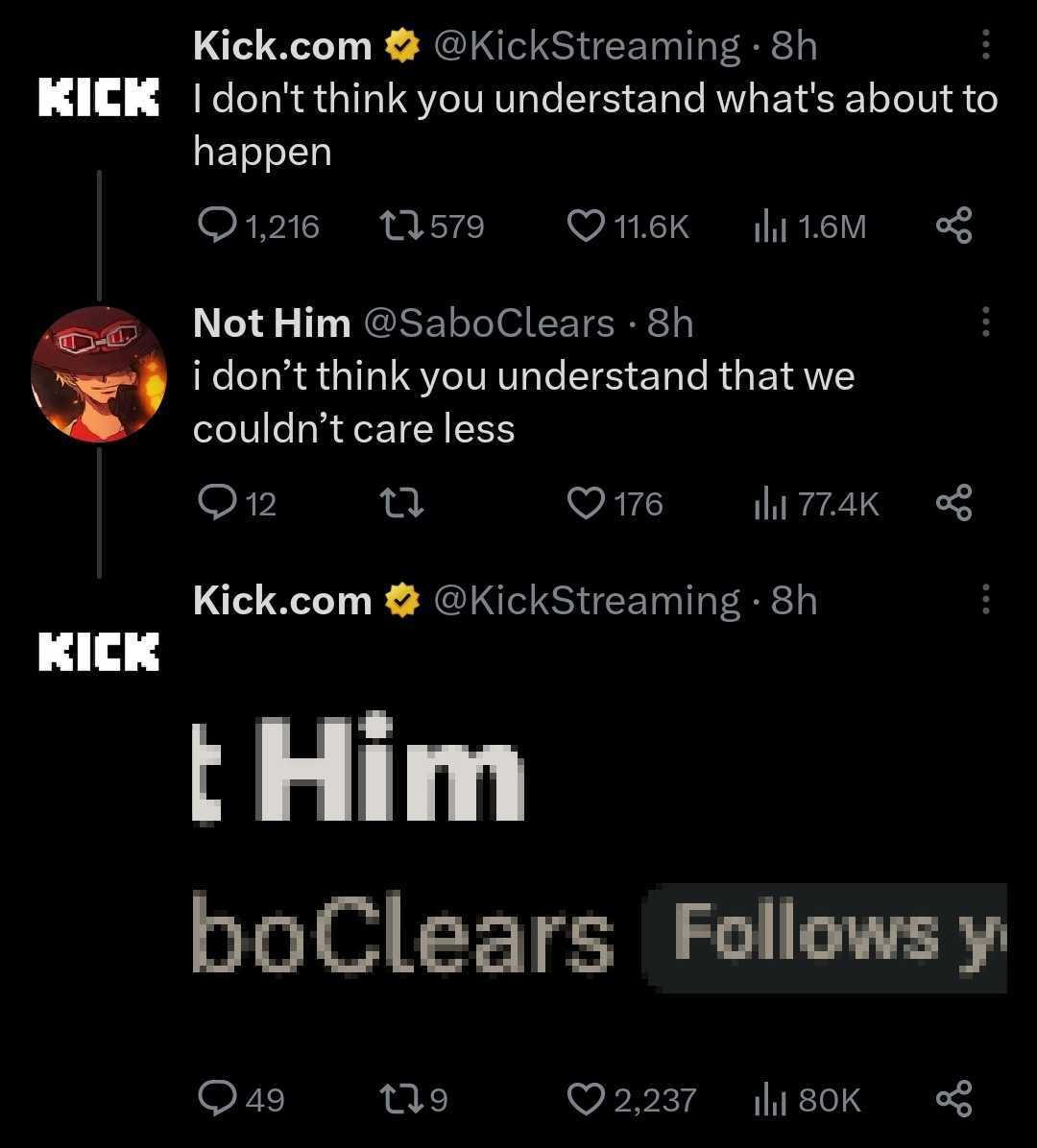 KICK tweet media