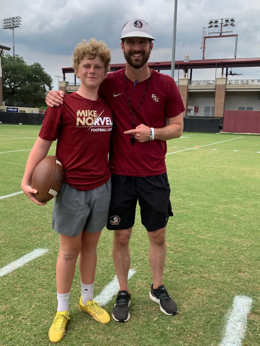 AJWinn16's tweet photo. Proud to say that I won the Florida State University underclassmen punting competition. I had an awesome experience and can’t wait to come back. @FSUCoachJP @john_sprad @Coach_Barfield @FSUFootball @mcgriff_tyrone @LeonLionsFB #rkt #rtr #4David https://t.co/m3KLxO7pR9