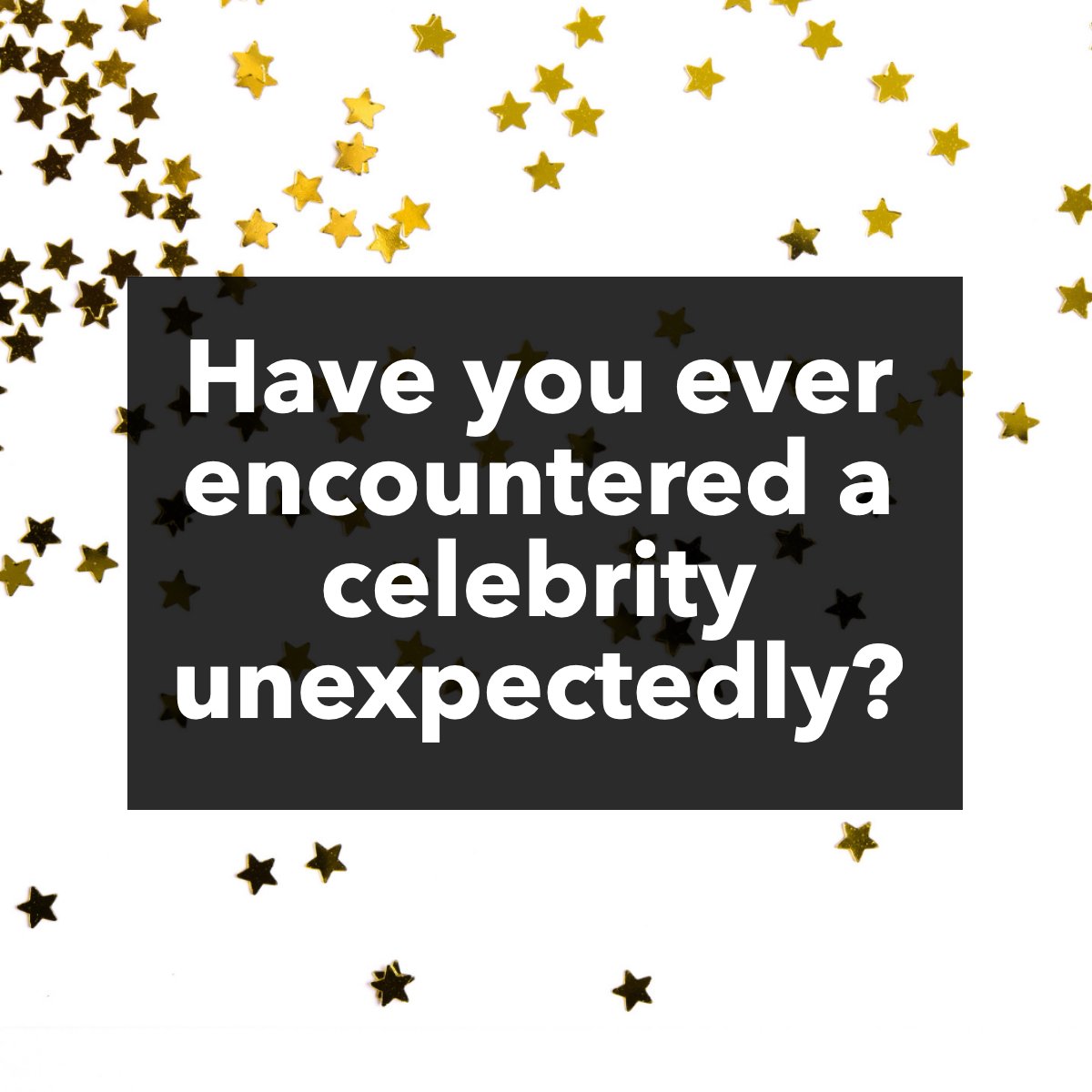 Or what about this: Have you ever met someone you didn't know was famous? 😱🤔...

#celebrity    #famous    #famouspeople    #publicfigures    #bestoftheday