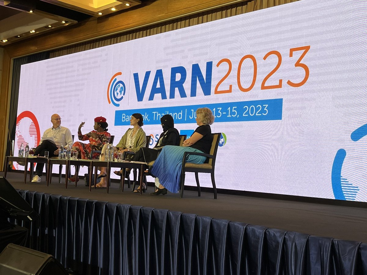 One of the coolest things about #VARN2023: the many outstanding public health women practitioners & researchers participating as speakers to discuss immunization. Kudos @sabinvaccine @UNICEFhealth @gavi 
💪🏽🌟💯💃🏻
#nomanels #VaccinesWork